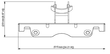 Boom Extension Specifications, top view